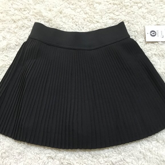 OTOS Athletic Skirt Skort Pleated With Shorts Pockets High Waist Tennis Blk S - Picture 4 of 9
